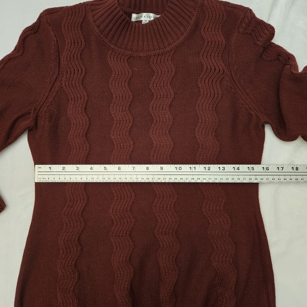 Cable Knit Rust Dress - Picture 3 of 7